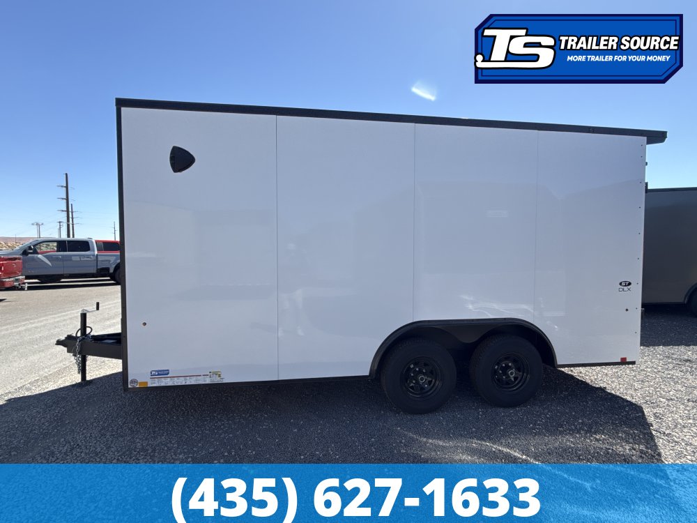 8.5x16 Look ST DLX Enclosed Cargo Trailer - 7'0" Interior - 10K GVWR - .080 PolyCor, Black Out Package, Rear Spoiler w/ Load Lights