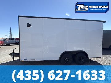 8.5x16 Look ST DLX Enclosed Cargo Trailer - 7'0" Interior - 10K GVWR - .080 PolyCor, Black Out Package, Rear Spoiler w/ Load Lights