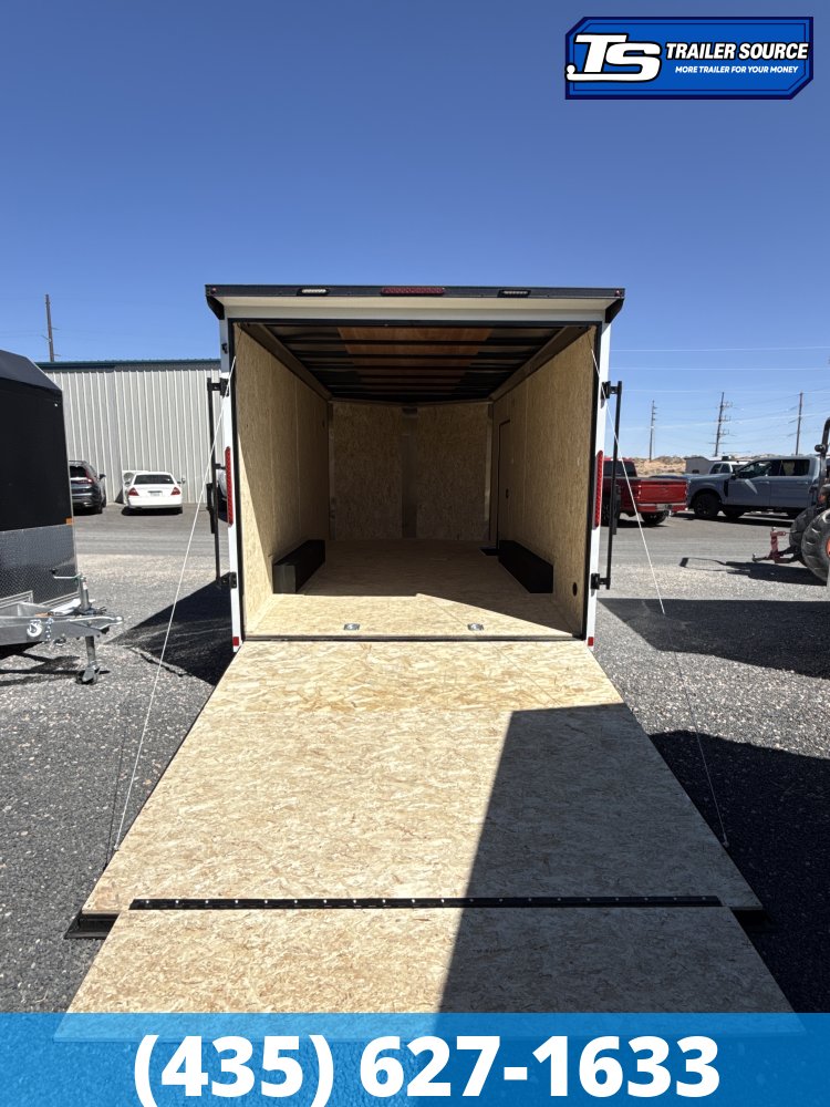 8.5x16 Look ST DLX Enclosed Cargo Trailer - 7'0" Interior - 10K GVWR - .080 PolyCor, Black Out Package, Rear Spoiler w/ Load Lights