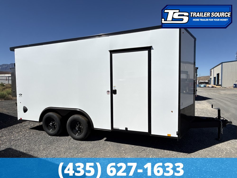 8.5x16 Look ST DLX Enclosed Cargo Trailer - 7'0" Interior - 10K GVWR - .080 PolyCor, Black Out Package, Rear Spoiler w/ Load Lights