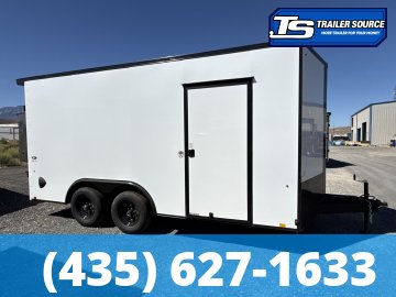 8.5x16 Look ST DLX Enclosed Cargo Trailer - 7'0" Interior - 10K GVWR - .080 PolyCor, Black Out Package, Rear Spoiler w/ Load Lights