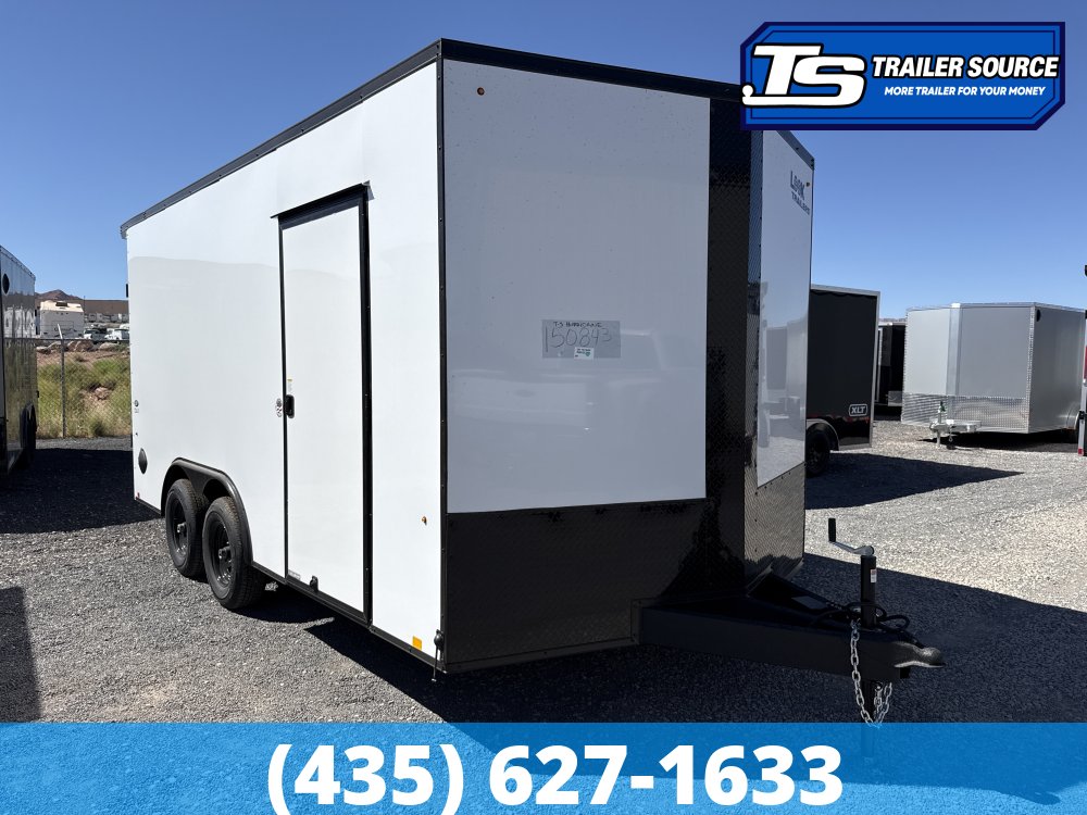 8.5x16 Look ST DLX Enclosed Cargo Trailer - 7'0" Interior - 10K GVWR - .080 PolyCor, Black Out Package, Rear Spoiler w/ Load Lights