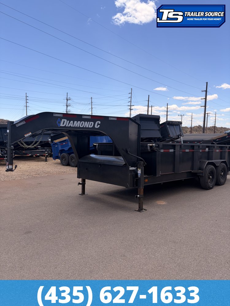 7x16 Diamond C LPT 207 Dump Trailer - 15.5K GVWR -