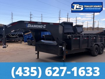 7x16 Diamond C LPT 207 Dump Trailer - 15.5K GVWR -