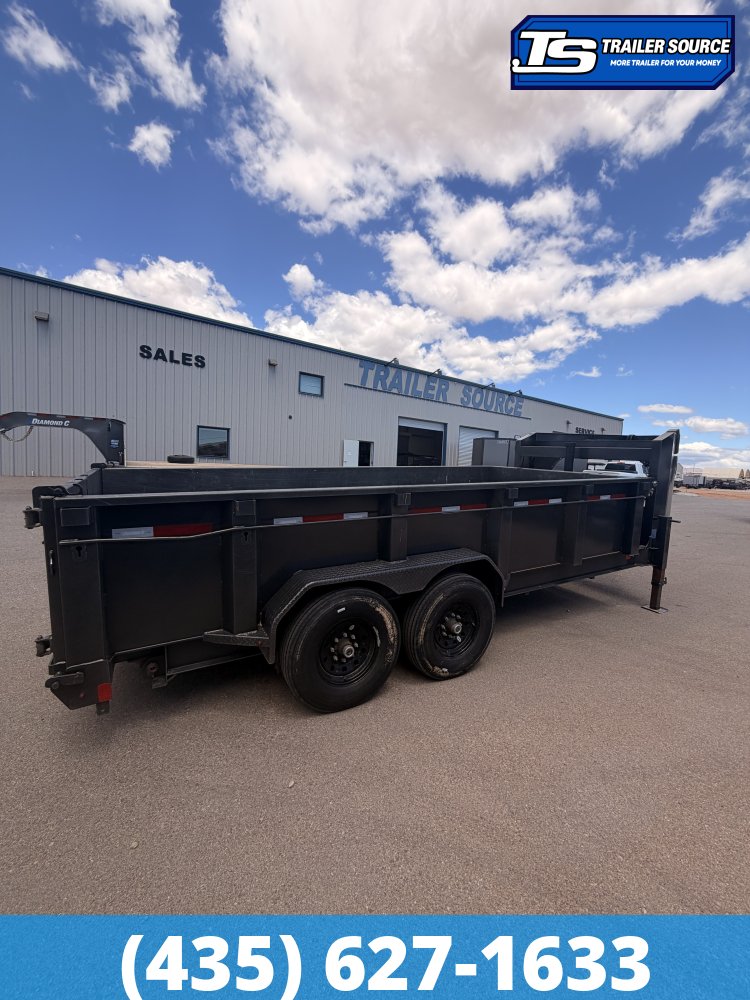7x16 Diamond C LPT 207 Dump Trailer - 15.5K GVWR -