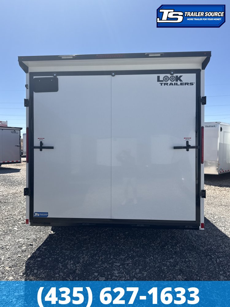 8.5x16 Look ST DLX Enclosed Cargo Trailer - 7'0" Interior - 10K GVWR - .080 PolyCor, Black Out Package, Rear Spoiler w/ Load Lights