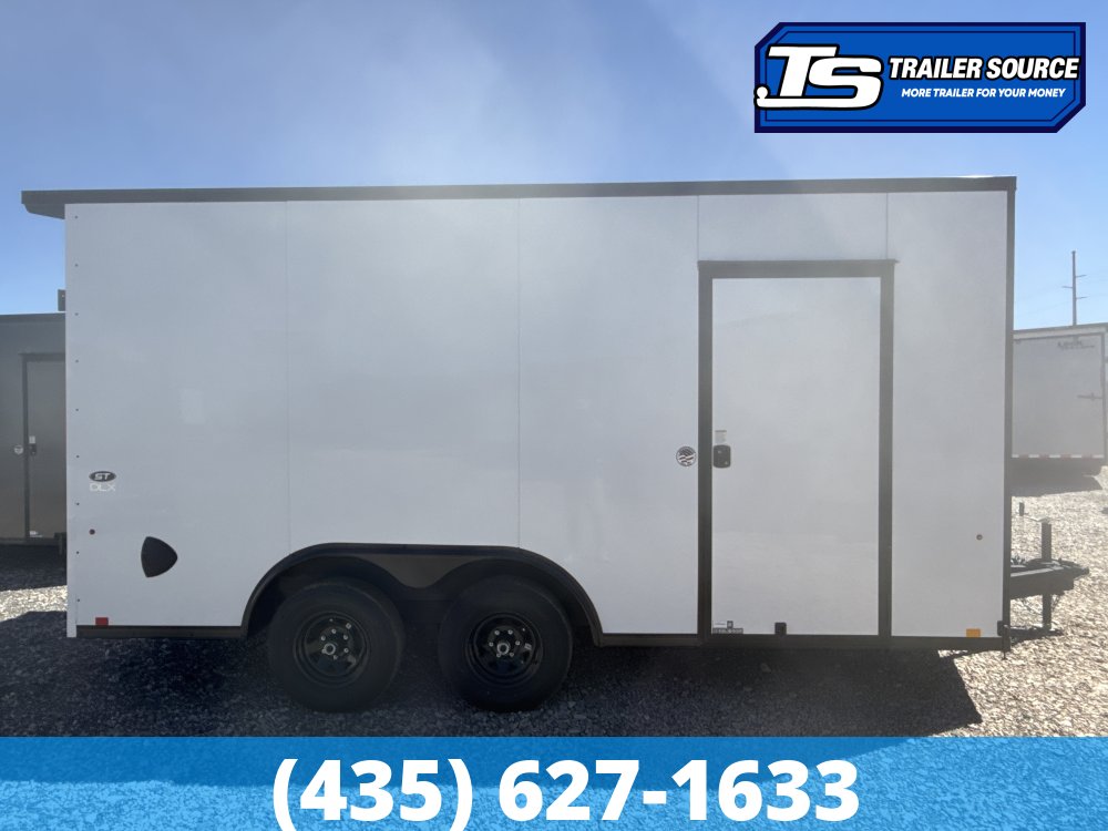 8.5x16 Look ST DLX Enclosed Cargo Trailer - 7'0" Interior - 10K GVWR - .080 PolyCor, Black Out Package, Rear Spoiler w/ Load Lights