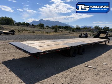 8.5x40 Double A Pro Series GHB Hydraulic Dovetail Gooseneck Equipment Trailer - 25K GVWR - Engineered Beam, Engineered Neck, Pierced Frame