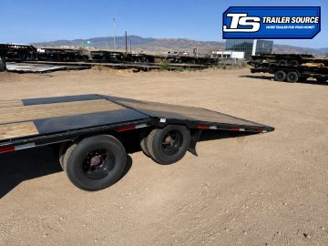 8.5x40 Double A Pro Series GHB Hydraulic Dovetail Gooseneck Equipment Trailer - 25K GVWR - Engineered Beam, Engineered Neck, Pierced Frame