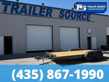 7x18 Lamar CE Flatbed Car Hauler Trailer - 7K GVWR - Dovetail