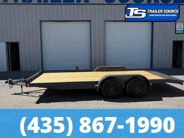 7x18 Lamar CE Flatbed Car Hauler Trailer - 7K GVWR - Dovetail