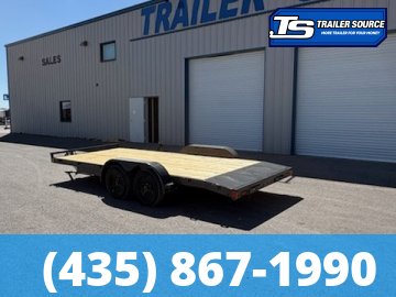 7x18 Lamar CE Flatbed Car Hauler Trailer - 7K GVWR - Dovetail