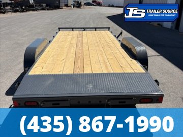 7x18 Lamar CE Flatbed Car Hauler Trailer - 7K GVWR - Dovetail