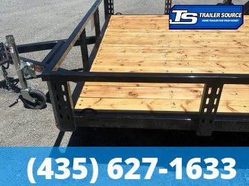 7x16 Echo EA-16-15T Utility Trailer - 7K GVWR - Tire Chocks