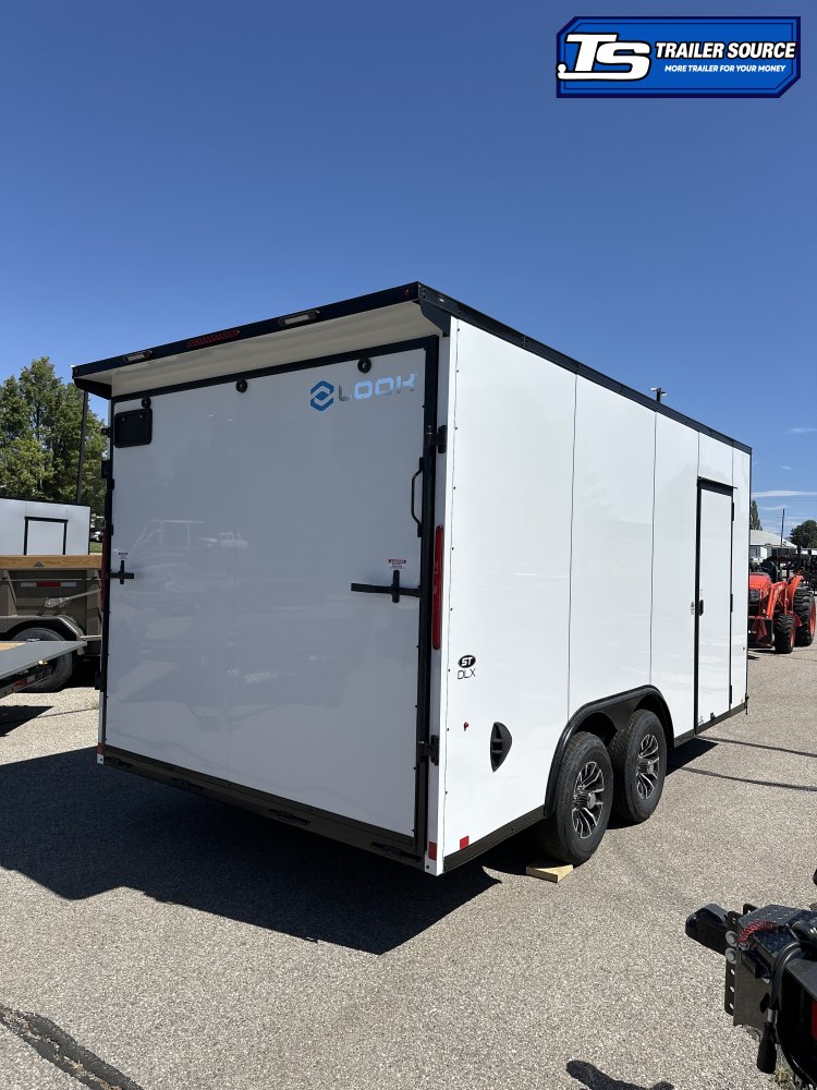 8.5x16 Look ST DLX Enclosed Cargo Trailer - 7'0" Interior - 10K GVWR - .080 PolyCor, Alloy Wheels, Black Out Package, Rear Spoiler w/ Load Lights