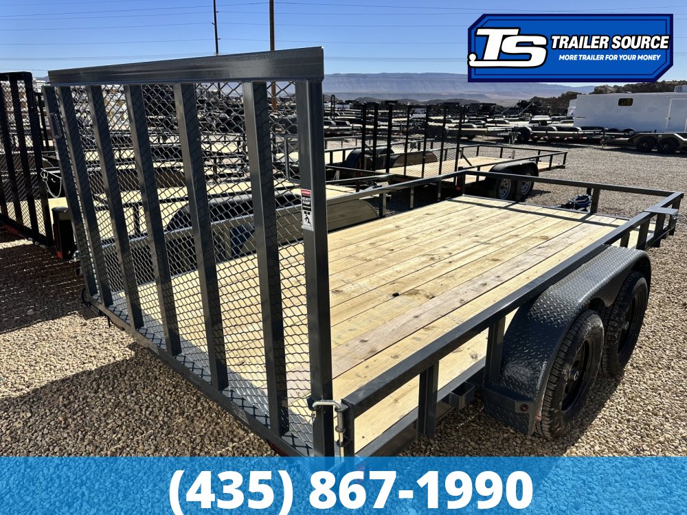 7x16 Lamar UC Tandem Axle Utility Trailer - 7K GVWR -