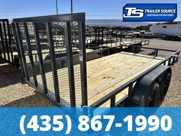 7x16 Lamar UC Tandem Axle Utility Trailer - 7K GVWR -