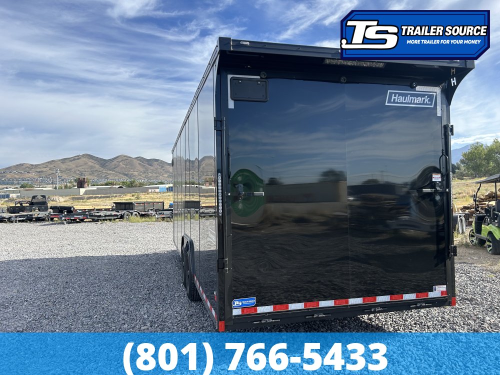 8.5x24 Haulmark Transport Enclosed Cargo Trailer - 7'6" Interior - 7K GVWR - .080 PolyCor, 2 Tone Color, Ramp Door, Rear Spoiler