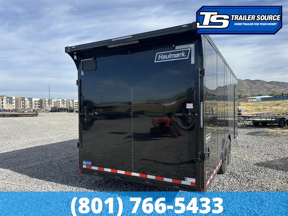 8.5x24 Haulmark Transport Enclosed Cargo Trailer - 7'6" Interior - 7K GVWR - .080 PolyCor, 2 Tone Color, Ramp Door, Rear Spoiler