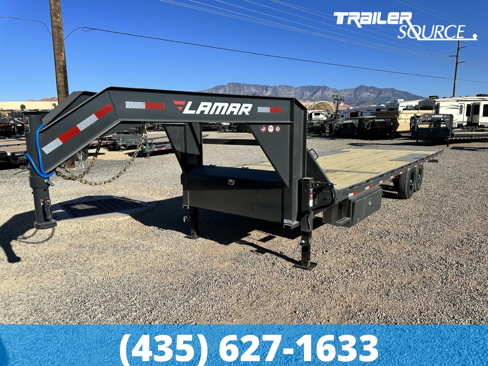 8.5x26 Lamar DO Tilt 14K Gooseneck Deckover Tilt Trailer