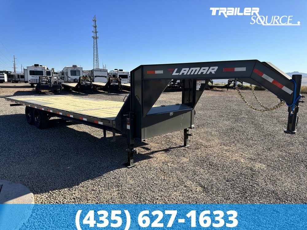 8.5x26 Lamar DO Tilt 14K Gooseneck Deckover Tilt Trailer