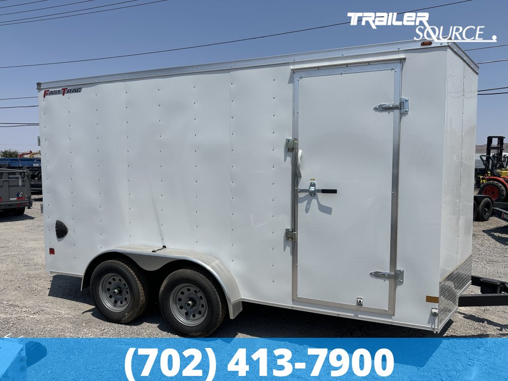 7x14 Wells Cargo Fast Trac Deluxe 7'0" Interior 7K Tandem Axle Enclosed Cargo