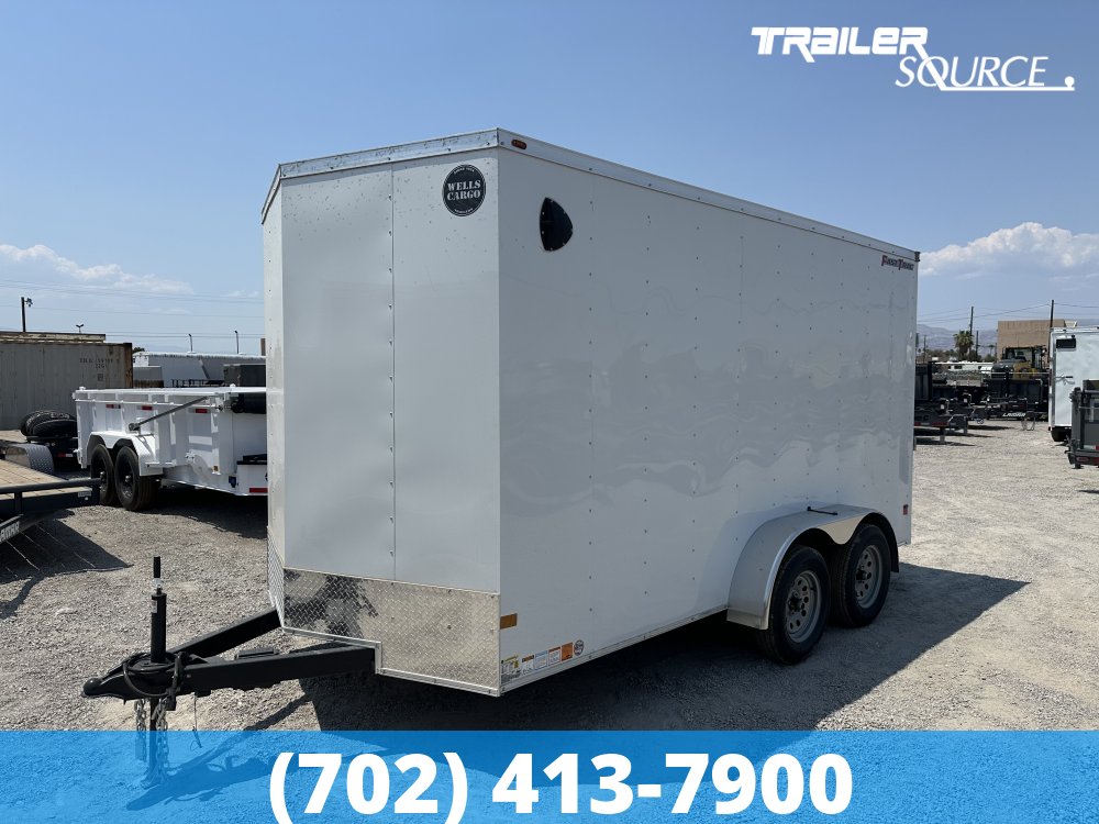 7x14 Wells Cargo Fast Trac Deluxe 7'0" Interior 7K Tandem Axle Enclosed Cargo