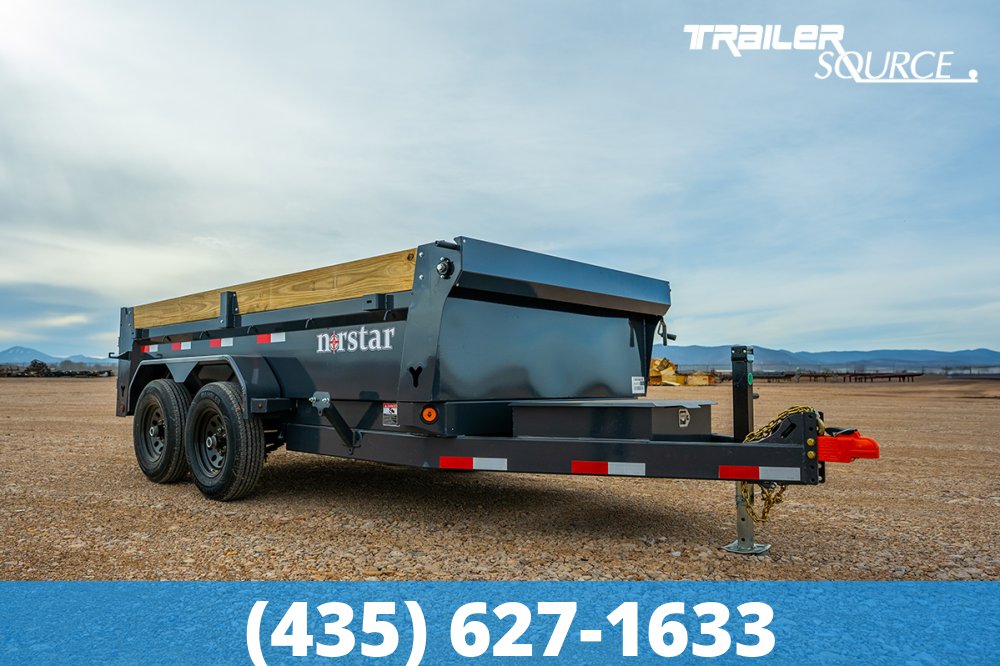 6x12 Norstar Iron Bull DCB 20" Sides 10K Dump Trailer