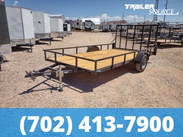 7x14 Echo EA-14-15 Single Axle Utility