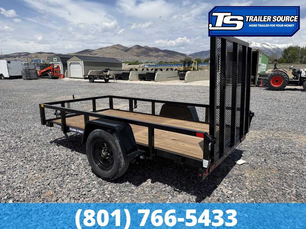5x10 Sure-Trac Tube Top Utility Trailer - 3.5K GVWR - Ramp Gate