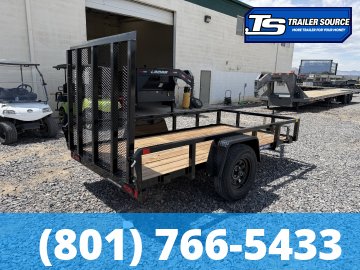 5x10 Sure-Trac Tube Top Utility Trailer - 3.5K GVWR - Ramp Gate