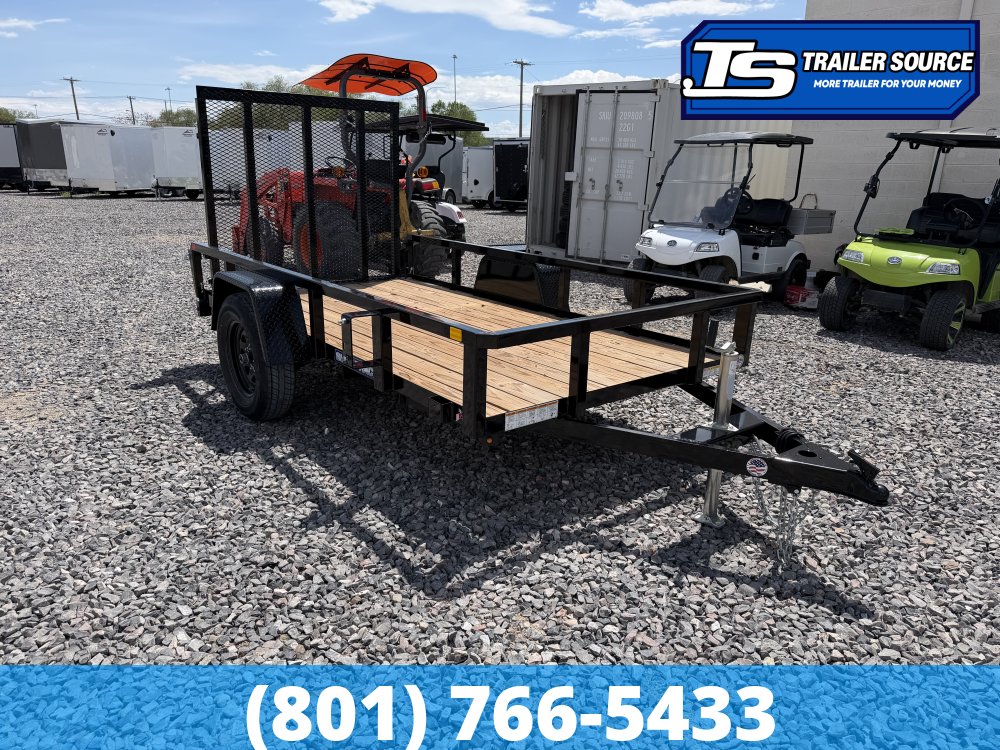 5x10 Sure-Trac Tube Top Utility Trailer - 3.5K GVWR - Ramp Gate