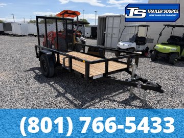 5x10 Sure-Trac Tube Top Utility Trailer - 3.5K GVWR - Ramp Gate