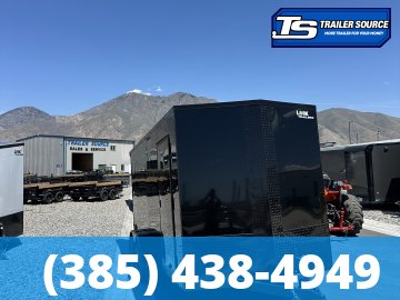 7x16 Look ST DLX Enclosed Cargo Trailer - 7'0" Interior - 7K GVWR - .080 PolyCor, Black Out Package, Rear Spoiler w/ Load Lights