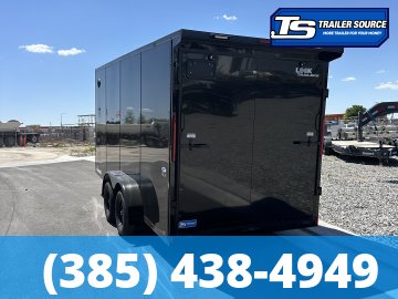 7x16 Look ST DLX Enclosed Cargo Trailer - 7'0" Interior - 7K GVWR - .080 PolyCor, Black Out Package, Rear Spoiler w/ Load Lights