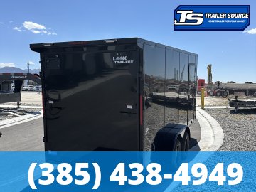 7x16 Look ST DLX Enclosed Cargo Trailer - 7'0" Interior - 7K GVWR - .080 PolyCor, Black Out Package, Rear Spoiler w/ Load Lights