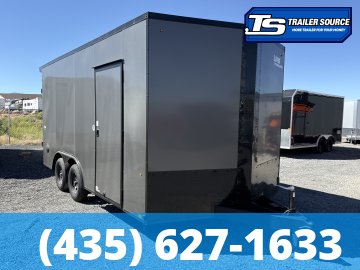 8.5x16 Look ST DLX Enclosed Cargo Trailer - 7'0" Interior - 7K GVWR - .080 PolyCor, Black Out Package, Rear Spoiler w/ Load Lights