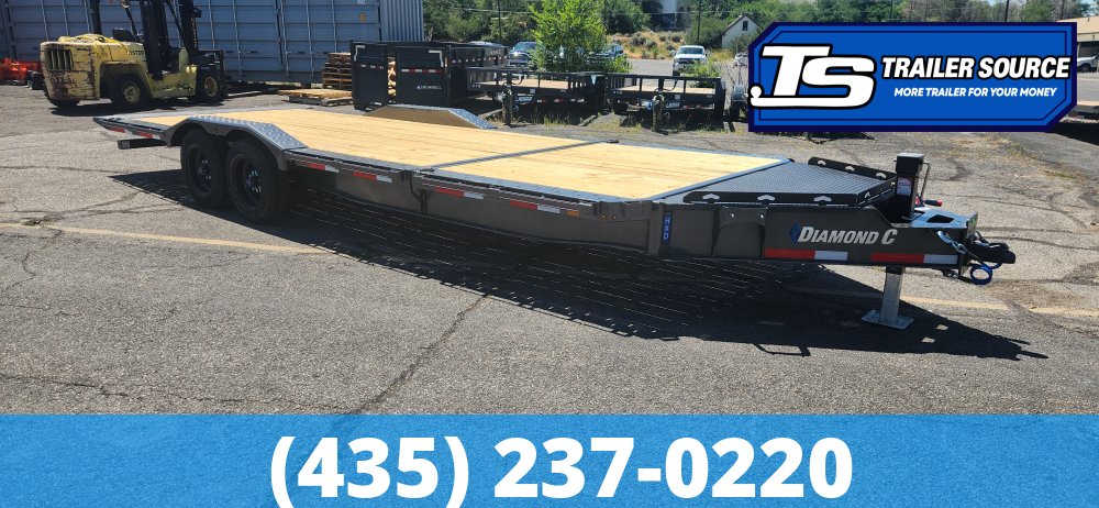 8.5x24 Diamond C HXD 208 Wide Body w/ Drive Over Fenders Tilt Trailer - 18K GVWR - 18 Ply Tires