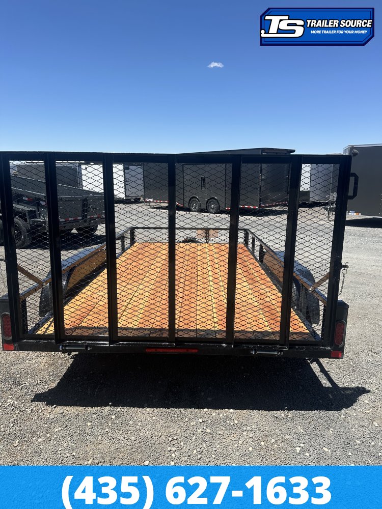 7x16 Echo EA-16-15T Utility Trailer - 7K GVWR - Tire Chocks