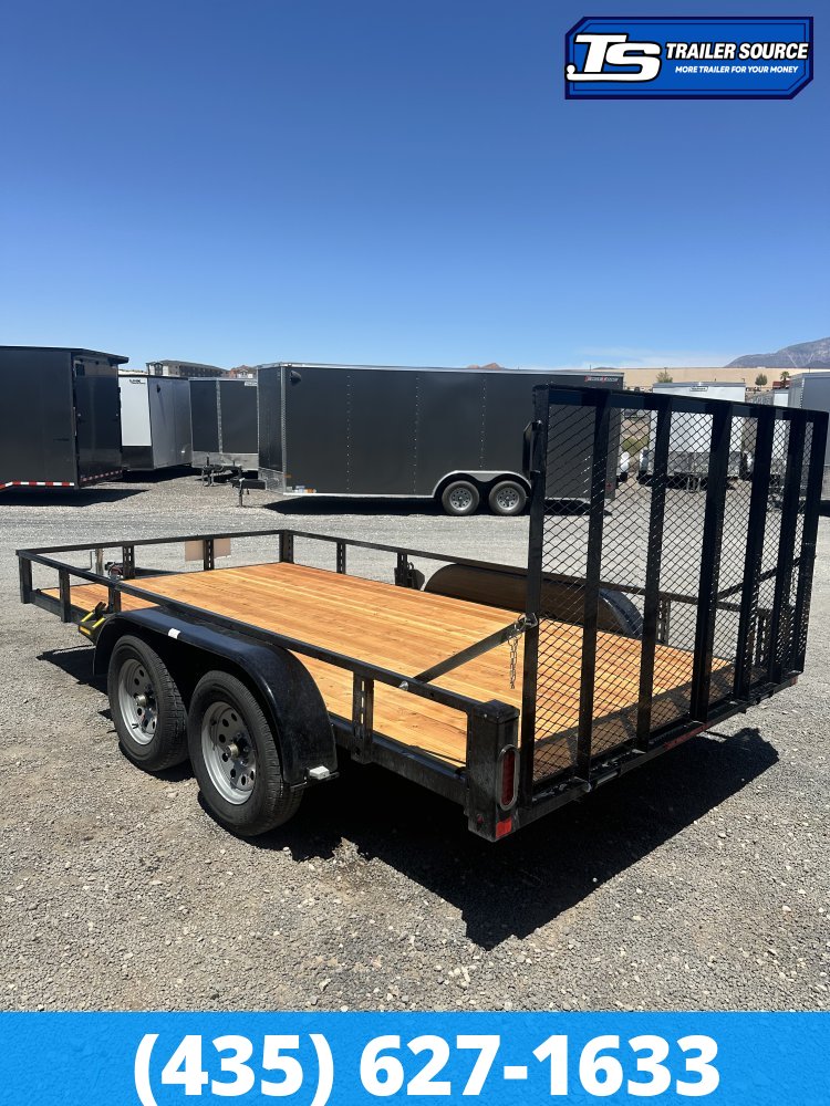 7x16 Echo EA-16-15T Utility Trailer - 7K GVWR - Tire Chocks