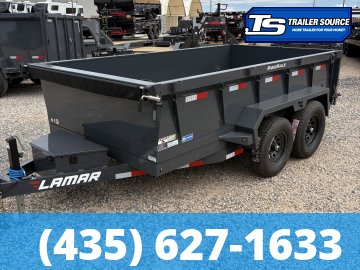 6.5x12 Lamar DM Dump Trailer - 24" Sides - 10K GVWR -