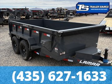 6.5x12 Lamar DM Dump Trailer - 24" Sides - 10K GVWR -