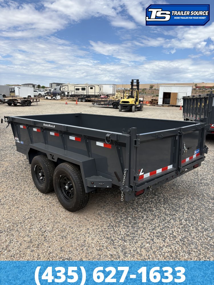 6.5x12 Lamar DM Dump Trailer - 24" Sides - 10K GVWR -