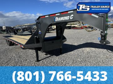 8.5x35 Diamond C FMAX-HDT 212 Pacesetter Pkg Pacesetter Pkg Gooseneck Hydraulic Dovetail Equipment Trailer - 25.9K GVWR - Hydraulic Disc Brakes, Hydraulic Jack(s), Solar Panel