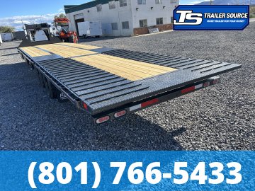 8.5x35 Diamond C FMAX-HDT 212 Pacesetter Pkg Pacesetter Pkg Gooseneck Hydraulic Dovetail Equipment Trailer - 25.9K GVWR - Hydraulic Disc Brakes, Hydraulic Jack(s), Solar Panel