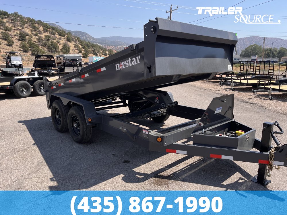 7x14 Norstar Iron Bull DCB 20" Sides 15K Dump Trailer