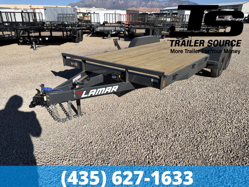 7x18 Lamar CE Flatbed Car Hauler