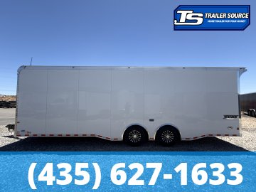 8.5x28 Haulmark Edge Sportsman Pkg Enclosed Car Hauler Trailer - 7'10" Interior - 12K GVWR -
