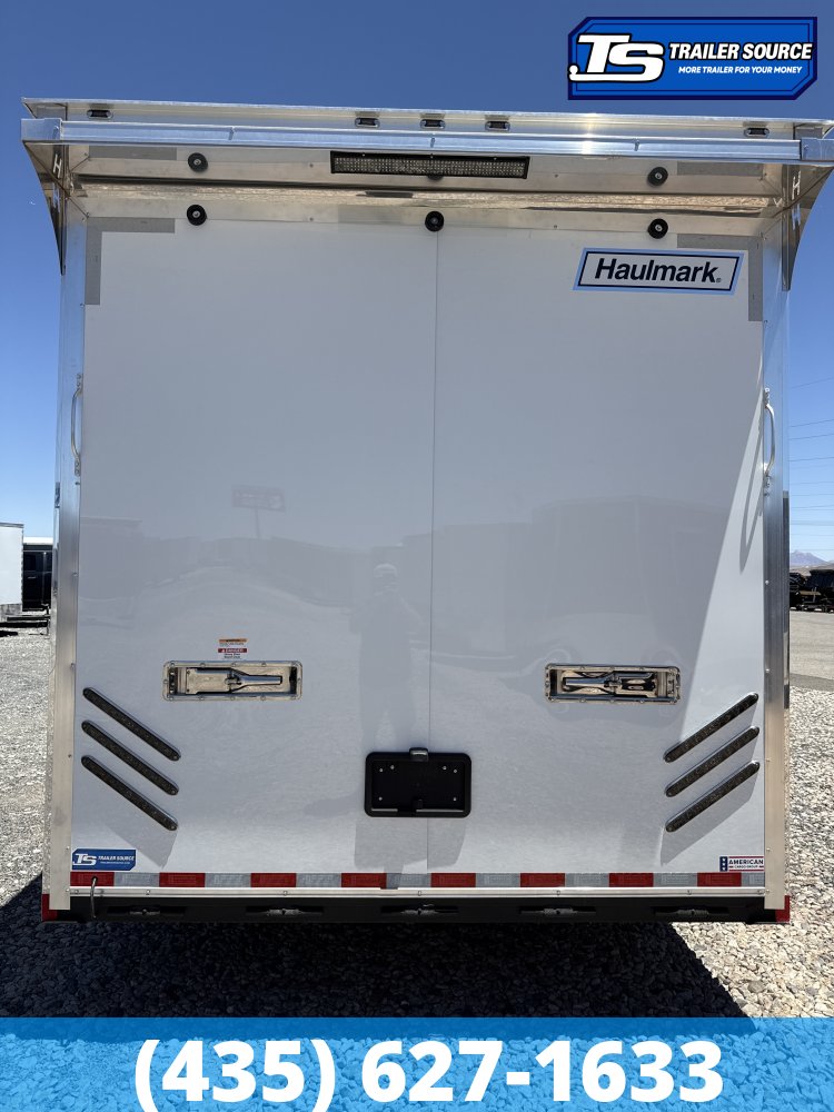 8.5x28 Haulmark Edge Sportsman Pkg Enclosed Car Hauler Trailer - 7'10" Interior - 12K GVWR -