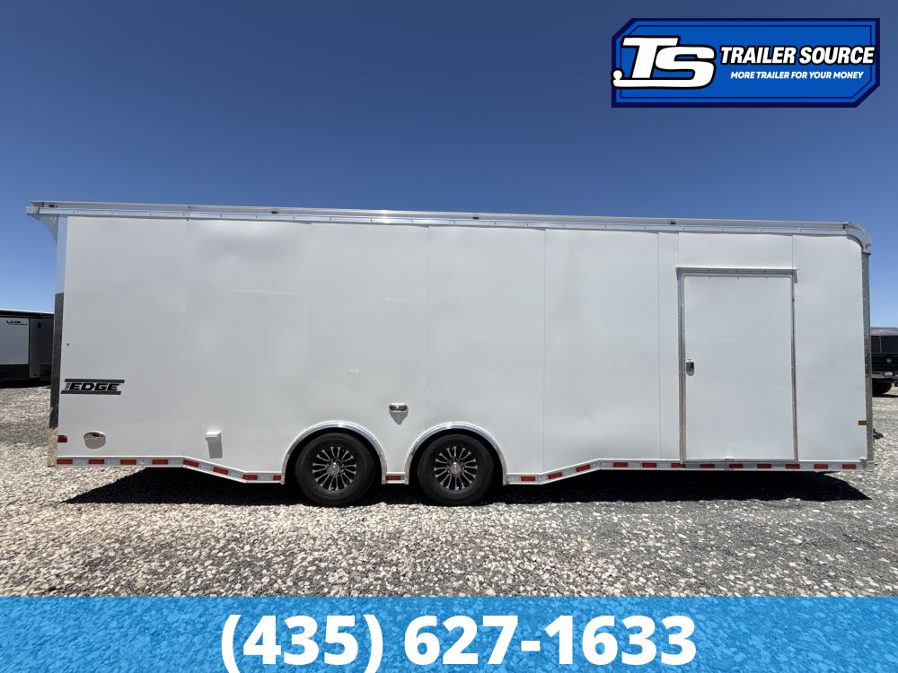 8.5x28 Haulmark Edge Sportsman Pkg Enclosed Car Hauler Trailer - 7'10" Interior - 12K GVWR -